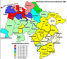 Verteilung der Milchkubestände